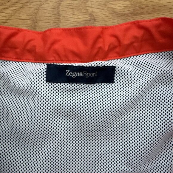 Zegna Sport Men's Swim Trunks Shorts Orange Black Fold Away Concep Size L - Picture 7 of 9